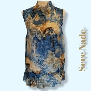 SERE Nade New York  Sleeveless High Neck Top EUC